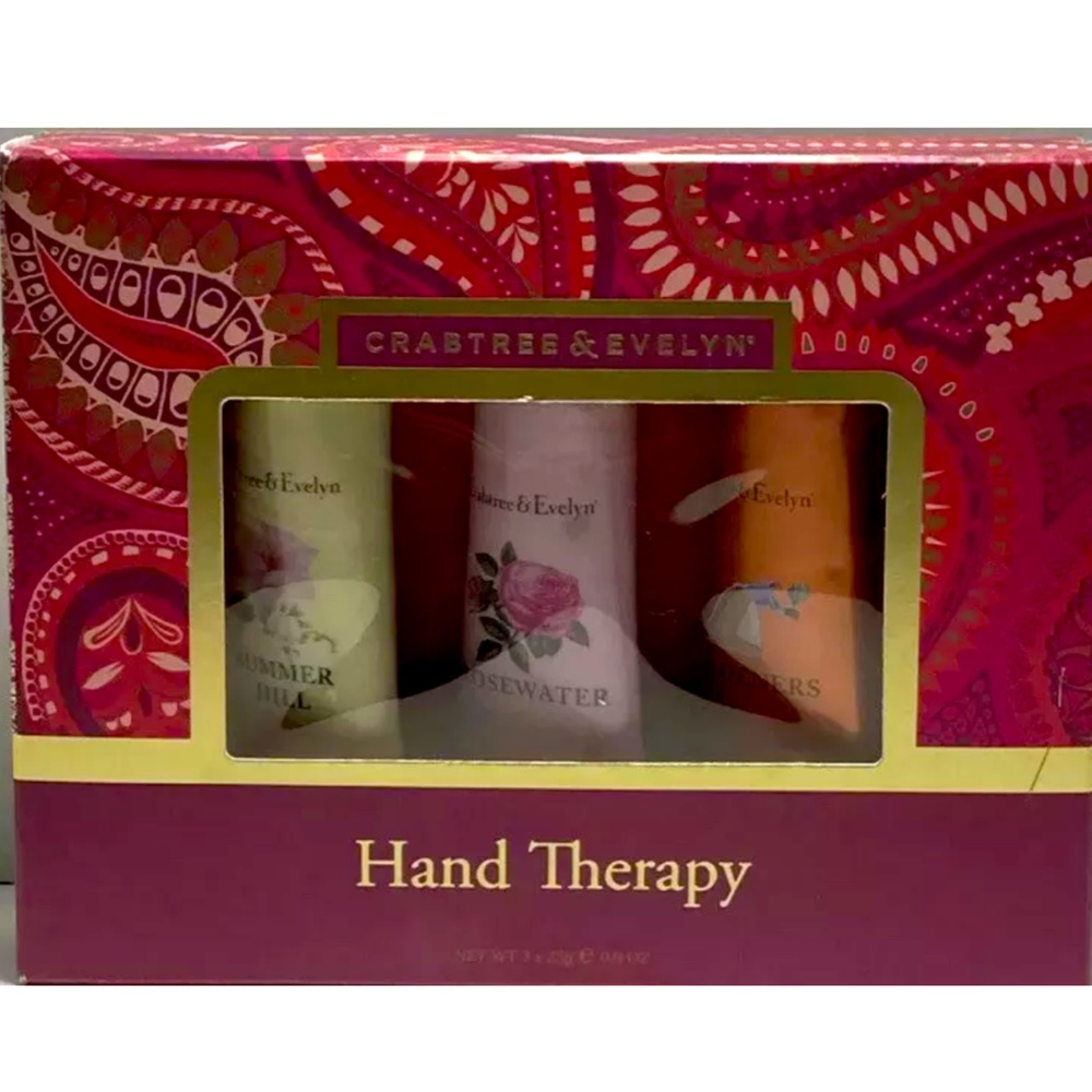 Crabtree & Evelyn Hand Therapy 3 Assorted Tubes.